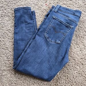 Levi's High Rise Skinny Blue Women's Jeans Denim Classic Size 32/ Us 14